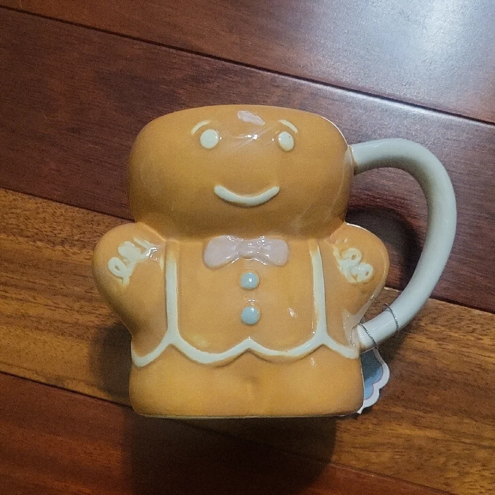 Gingerbread Man Mug | Holiday Coffee & Cocoa Cup